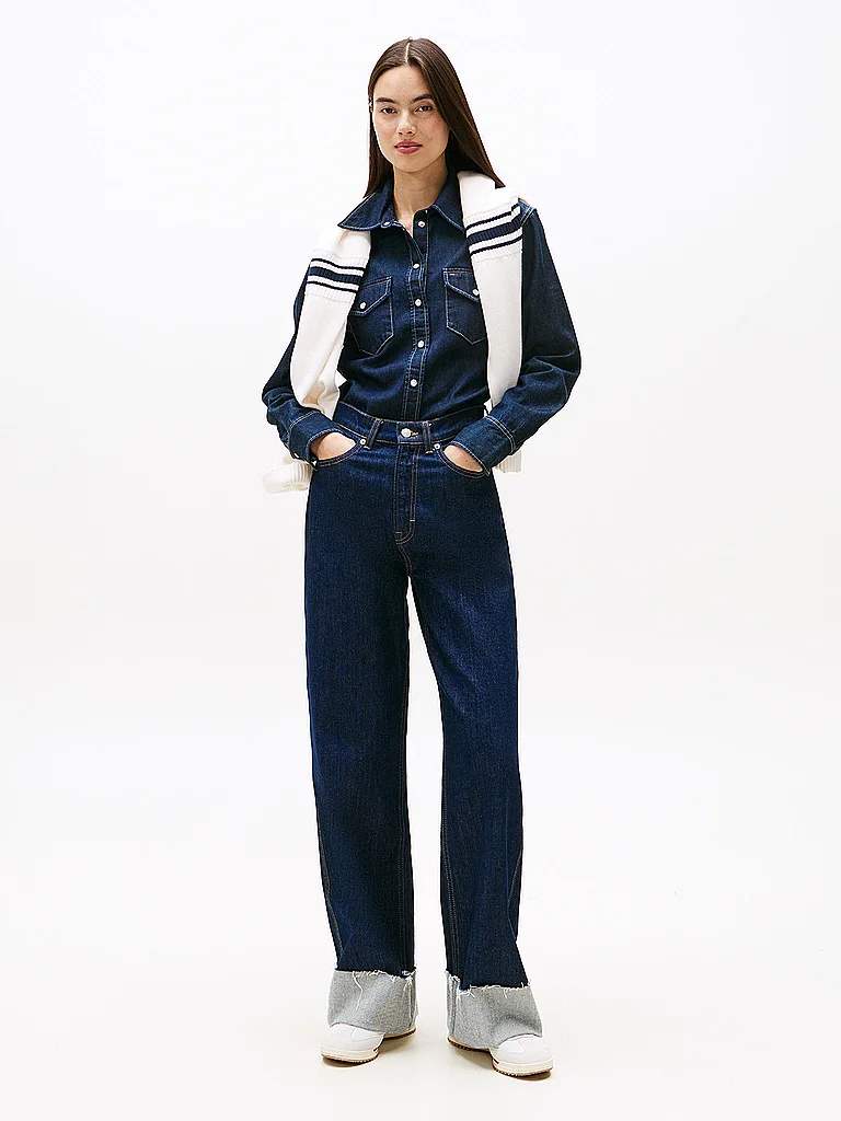 Tommy Jeans Wide Leg Jeans Navy 26/L32 4
